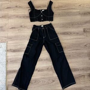 Stylish Black Women's Cargo Pants